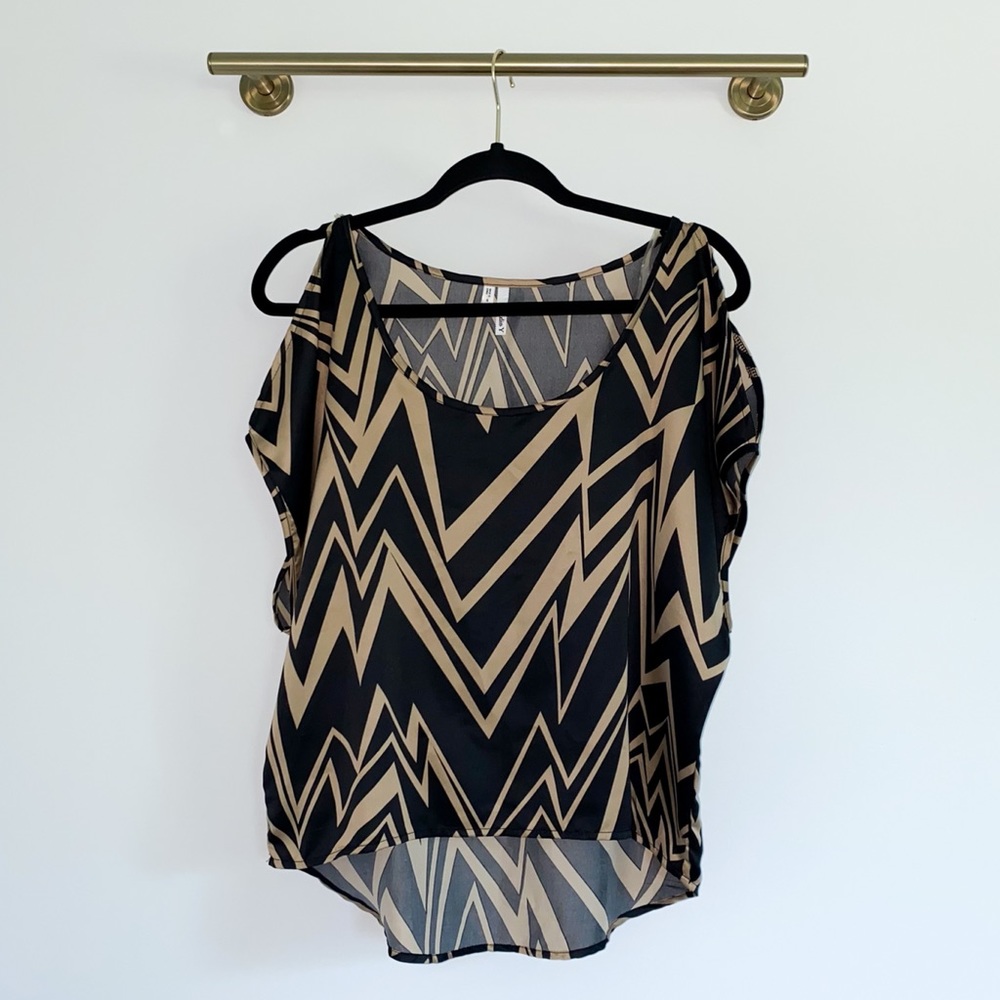 Gold & Black Art Deco Blouse